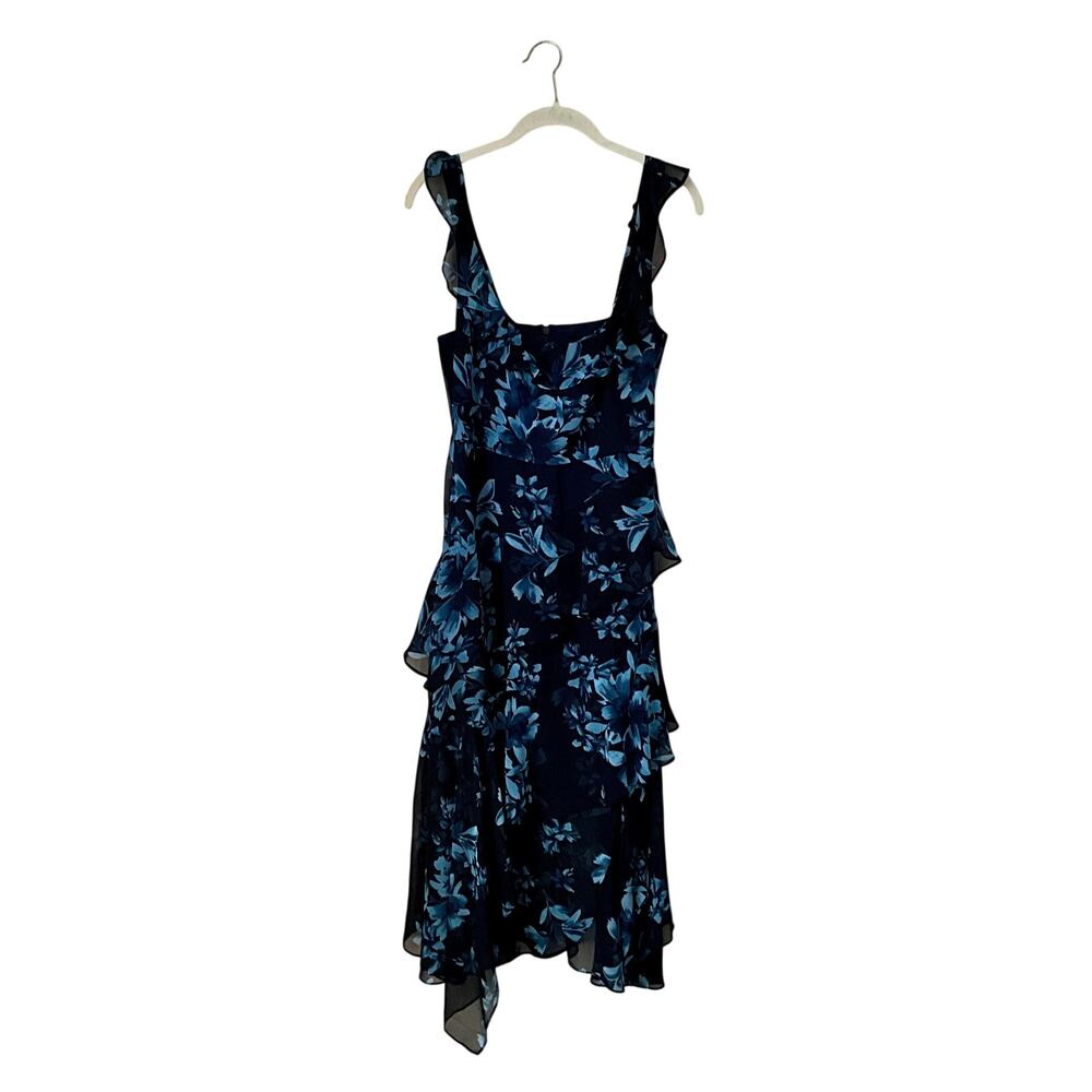BCBGMaxazria Divine Bloom Midi Dress: Modern